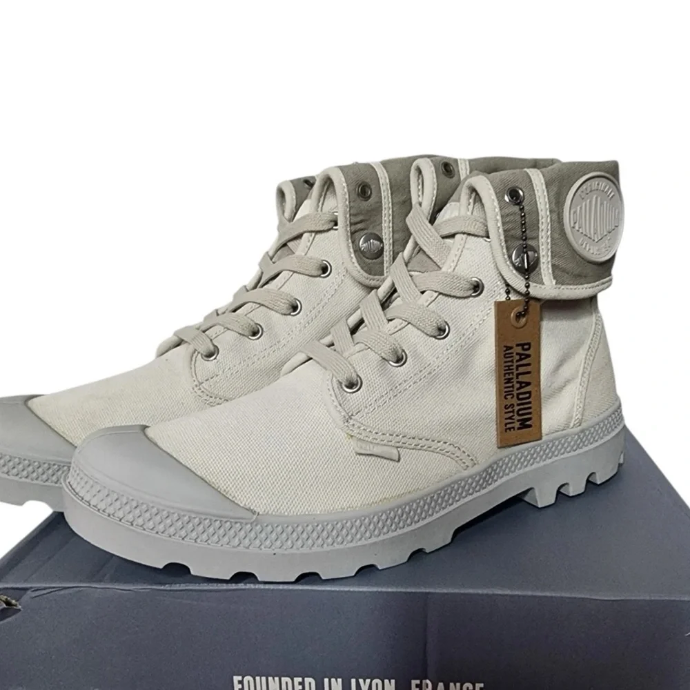 Palladium‎ Pampa Gray High-Top Baggie Sneakers size 9